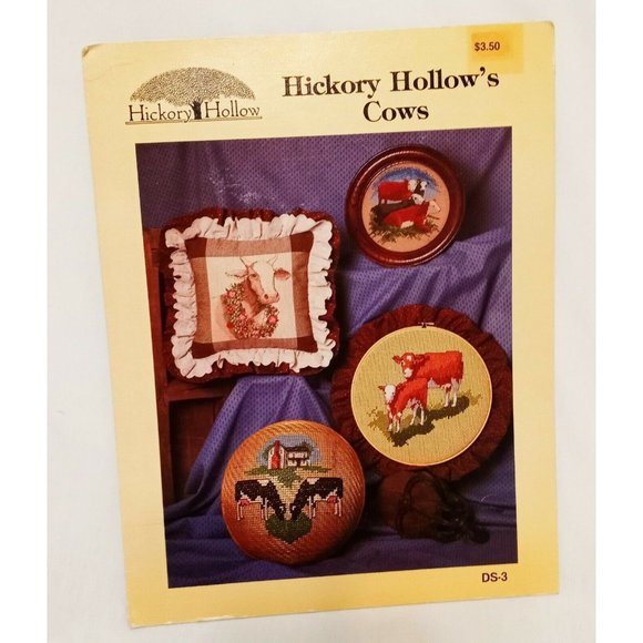 Hickory Hollow's Cows Cross Stitch Leaflet Farm Co - Picture 2 of 9